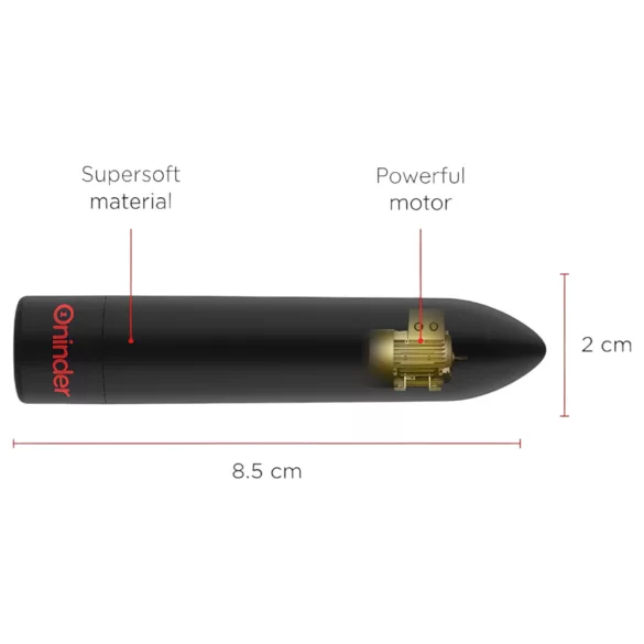 Oninder - App-styret vibrator (sort)