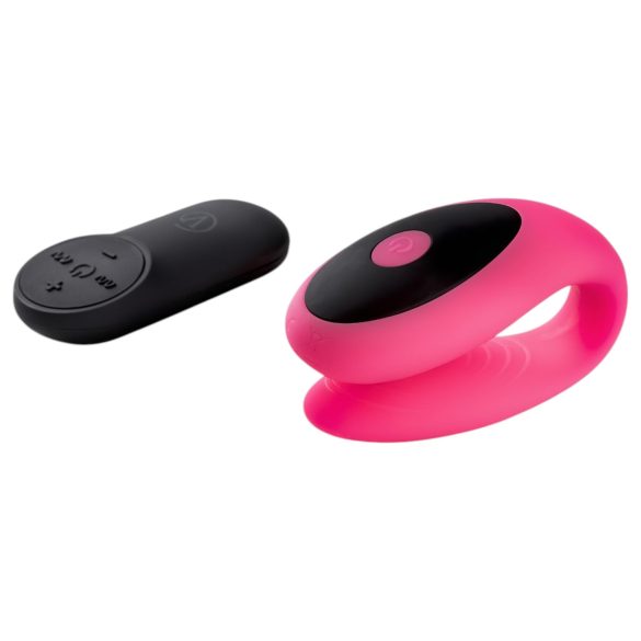 Virgite - Fjernbetjent par-vibrator (sort-pink)