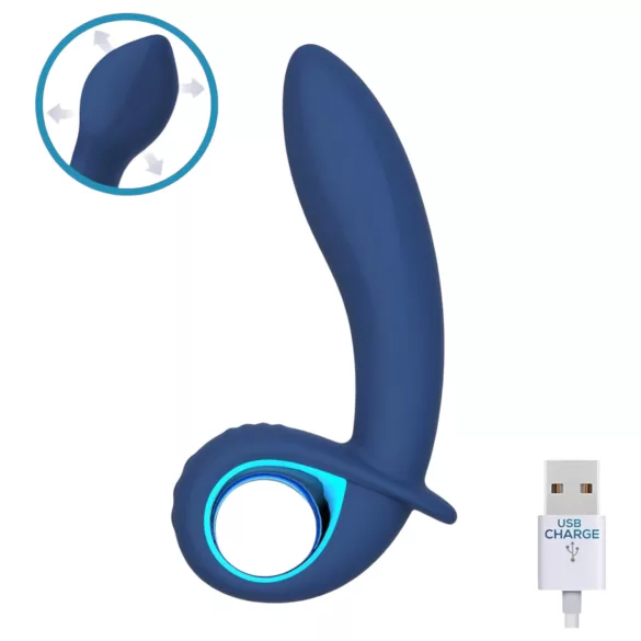 INTOYOU Palha - genopladelig, oppustelig vibrator (blå)