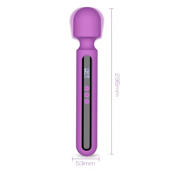 Engily Ross Aura - vibrator med massage - genopladelig digital - lilla
