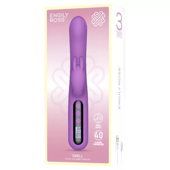 Engily Ross Swell - klitorisvibrator med arm - genopladelig - digital - lilla