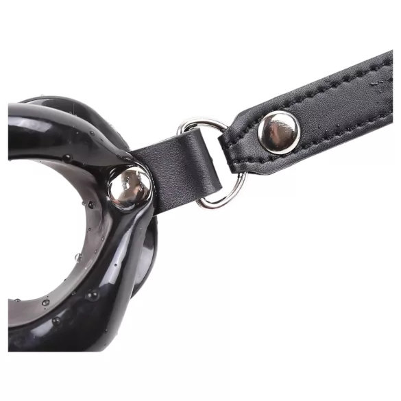 Latetobed - mundformet silikone gag - sort