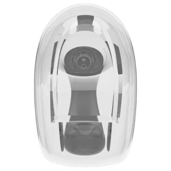 Afterdark - automatisk analrenser med vibration - gennemsigtig