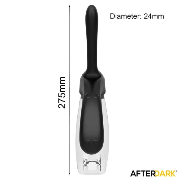 Afterdark - automatisk analrenser med vibration - gennemsigtig