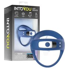   INTOYOU - App-styret vibrerende penis- og testikelring til mænd (blå)