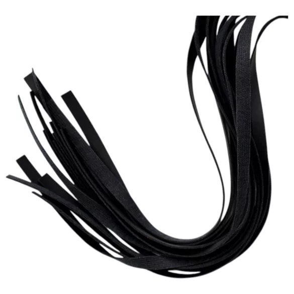 Latetobed - pisk - sort læder - 45cm