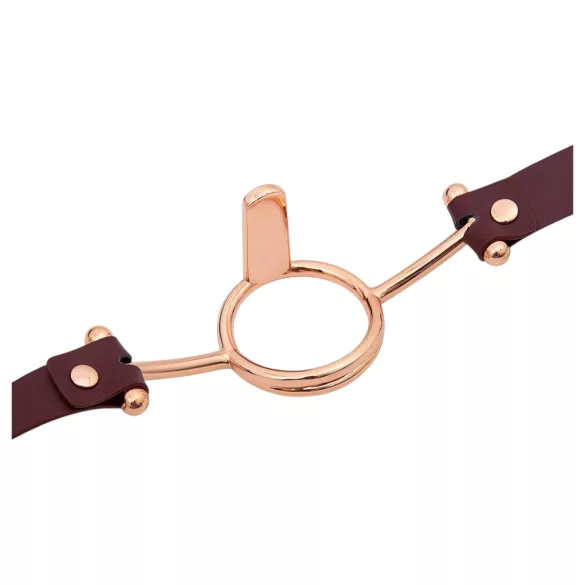 Latetobed - mundgag med ring - brun