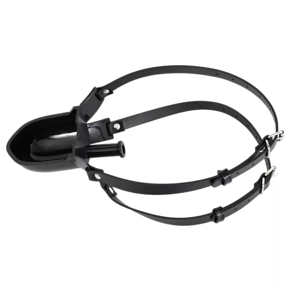 Latetobed - mundspærrer med drikketud - sort