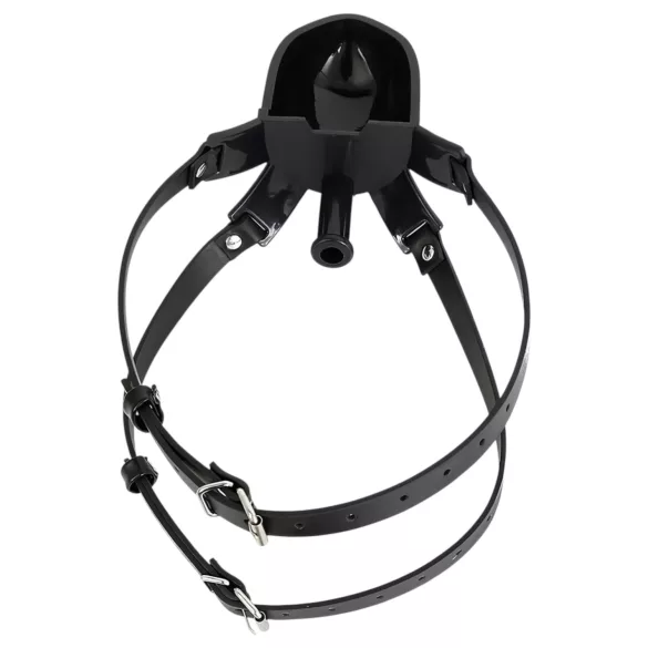 Latetobed - mundspærrer med drikketud - sort