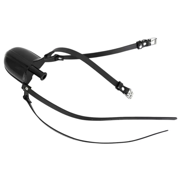 Latetobed - mundspærrer med drikketud - sort