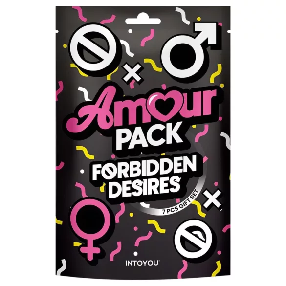 Amour Pack Forbidden Desires - begyndersæt med vibrator - 7 dele