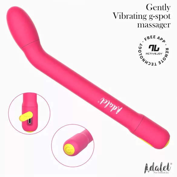 Adalet Gently - G-punkt og prostata vibrator - smart funktion - pink