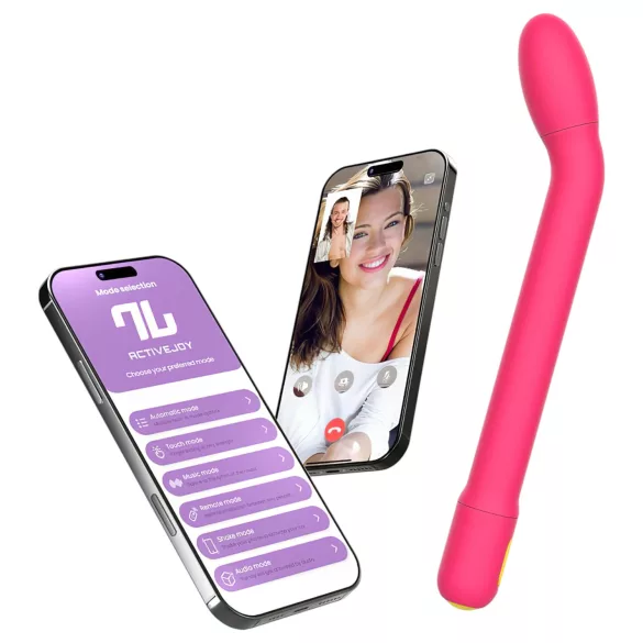 Adalet Gently - G-punkt og prostata vibrator - smart funktion - pink