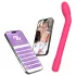 Adalet Gently - G-punkt og prostata vibrator - smart funktion - pink