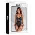 Adalet Tatiana - bodystocking - gennemsigtig skinnende - sort