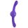 Evolved Vores Gyro-Vibe - genopladelig, vibrerende dobbeltdildo (lilla)