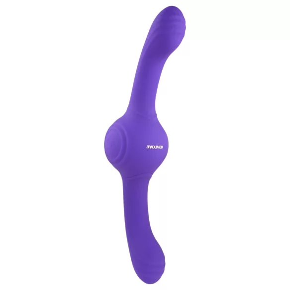 Evolved - dobbelt vibrator med vibration og rotation - genopladelig lilla