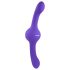 Evolved Vores Gyro-Vibe - genopladelig, vibrerende dobbeltdildo (lilla)