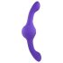 Evolved Vores Gyro-Vibe - genopladelig, vibrerende dobbeltdildo (lilla)