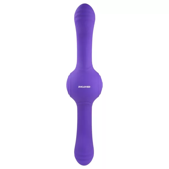 Evolved - dobbelt vibrator med vibration og rotation - genopladelig lilla