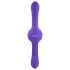 Evolved Vores Gyro-Vibe - genopladelig, vibrerende dobbeltdildo (lilla)