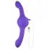Evolved - dobbelt vibrator med vibration og rotation - genopladelig lilla
