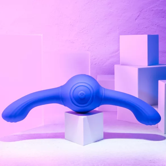 Evolved - dobbelt vibrator med vibration og rotation - genopladelig lilla