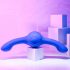 Evolved Vores Gyro-Vibe - genopladelig, vibrerende dobbeltdildo (lilla)