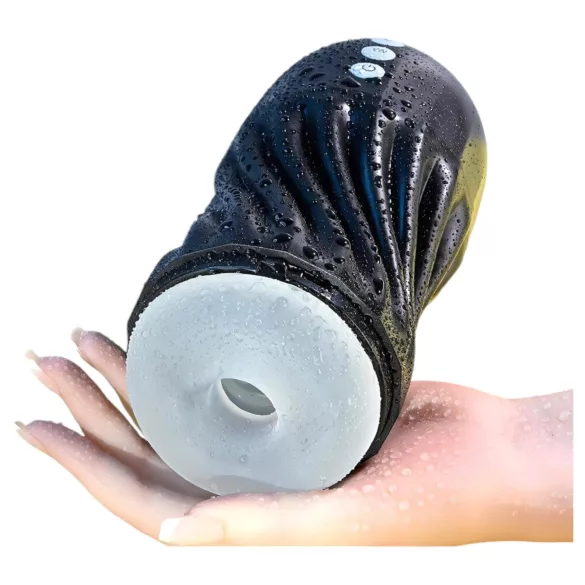 Playboy Solo Stroker - genopladelig sugemasturbator (sort)