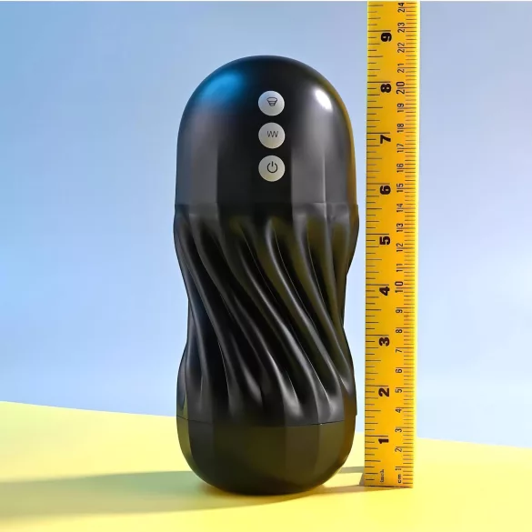 Playboy Solo Stroker - genopladelig sugemasturbator (sort)