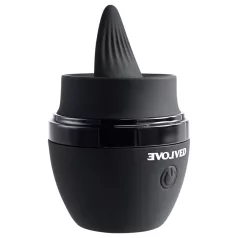   Evolved Tongue Tied - genopladelig vibrator med tungefunktion (sort)