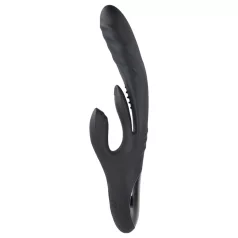  Playboy Rapid Rabbit - klitorisvibrator med rabbit-arm - genopladelig - sort