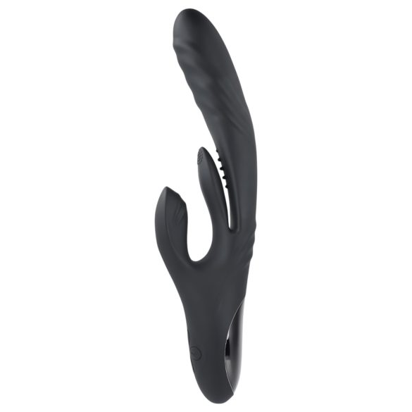 Playboy Rapid Rabbit - opladelig klitorisvibrator (sort)