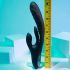 Playboy Rapid Rabbit - opladelig klitorisvibrator (sort)