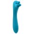 Evolved Heads or Tails - Genopladelig dobbeltsidet vibrator (blå)