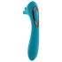 Evolved Heads or Tails - Genopladelig dobbeltsidet vibrator (blå)