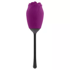   Playboy - klitorisvibrator med tunge - genopladelig vandtæt - lilla