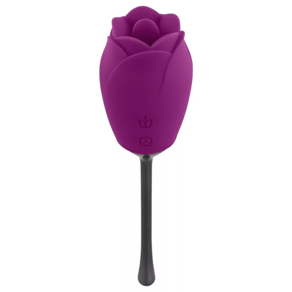 Playboy - klitorisvibrator med tunge - genopladelig vandtæt - lilla