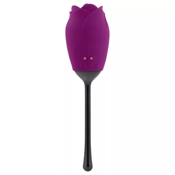 Playboy - klitorisvibrator med tunge - genopladelig vandtæt - lilla