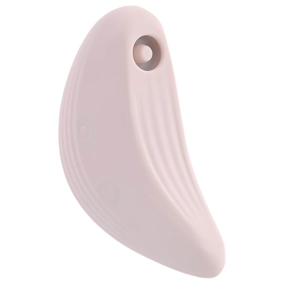 Playboy Palm - genopladelig og vandtæt 2i1 klitorisvibrator (pink)