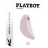 Playboy Palm - genopladelig og vandtæt 2i1 klitorisvibrator (pink)