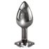 Playboy Tux - anal plug - lille (sølv)