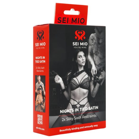 Sei Mio - Satin Bindebånd (Sort)