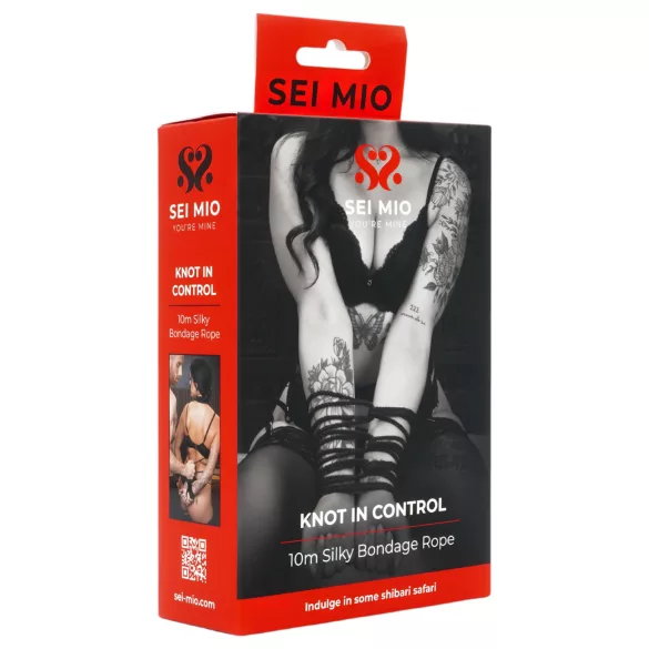 Sei Mio - bondage reb (10 m, sort)