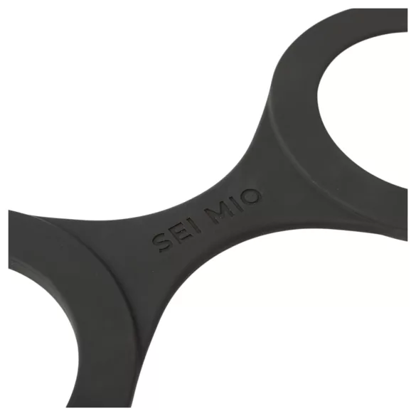 Sei Mio - håndjern - silikone - M - sort