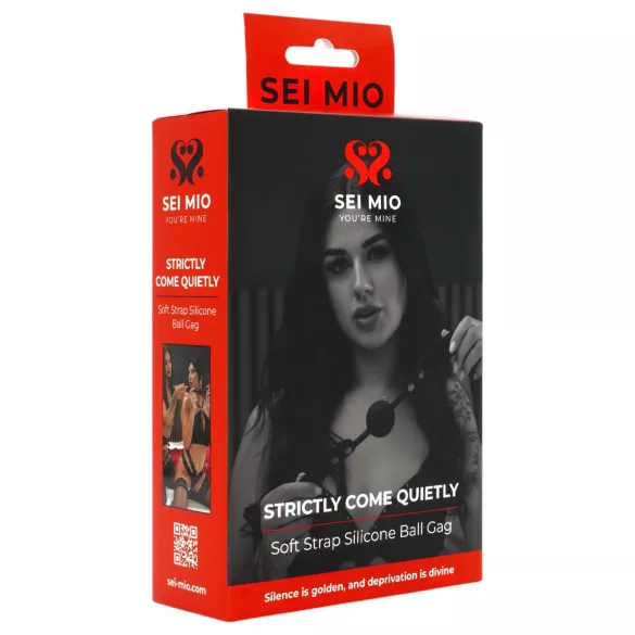 Sei Mio - gagball med kugle - sort