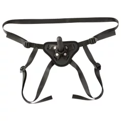 Sei Mio - strap-on dildo med harness - 12,5 cm - sort