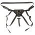 Sei Mio strap-on med sele - 12,5 cm (sort)