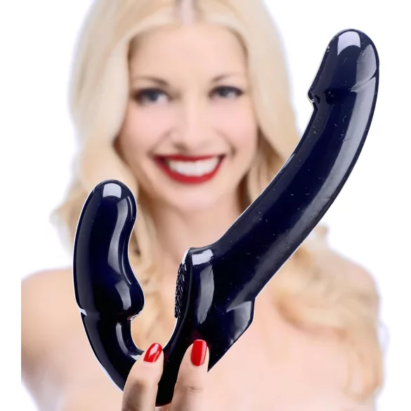 Strap U Revolver - strap-on dildo uden sele - sort