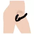 Strap U Revolver - strap-on dildo uden sele - sort
